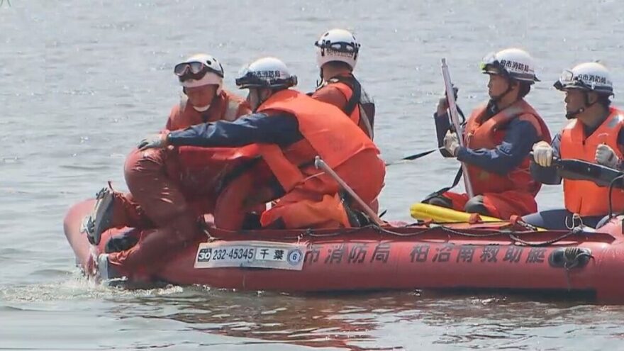 水の事故が増える夏休みを前に 我孫子市×柏市合同で水難救助訓練