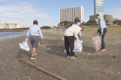 海の環境保全への関心高めて　 千葉市で海浜清掃