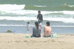 「初めての海は外房で」千葉県外からの海水浴客も　本格的なシーズン到来！