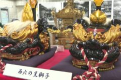 漁師の夏祭り「湊町八剱神社本祭り」　獅子頭や神輿など船橋市役所で展示