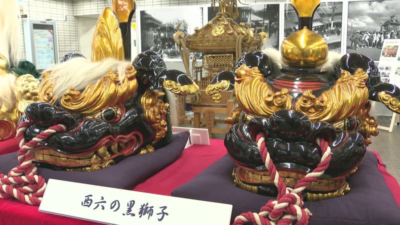 漁師の夏祭り「湊町八剱神社本祭り」　獅子頭や神輿など船橋市役所で展示